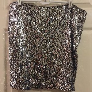 H&M sequined mini skirt